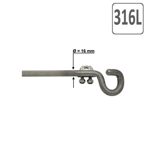 Open Eyebolt Q Anchor Stainless Steel 316L-16250