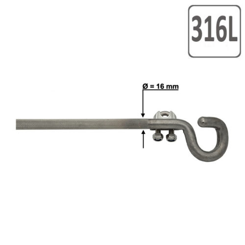 Open Eyebolt Q Anchor Stainless Steel 316L-16350