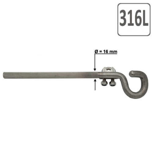 Open Eyebolt Q Anchor Stainless Steel 316L-16400